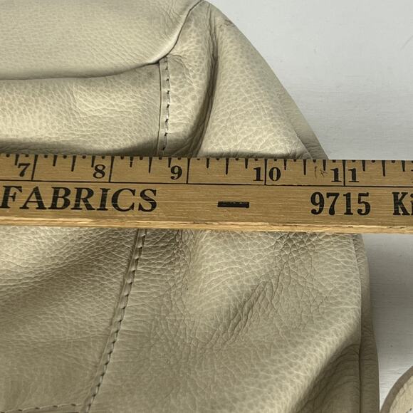 AMERICAN LEATHER Co Bone Smooth Leather Crossbody Handbag ALC2323S Hobo - Picture 9 of 15